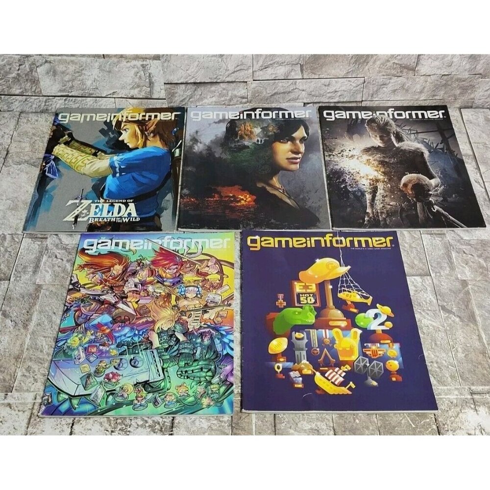 Lot Of 5 Game Informer Magazine Issues 287, 288, 289, 290, 292